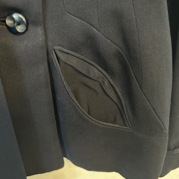 Dan Millstein New York Paris Vintage Dark Navy Blue Double Breasted Blazer - Picture 8 of 14